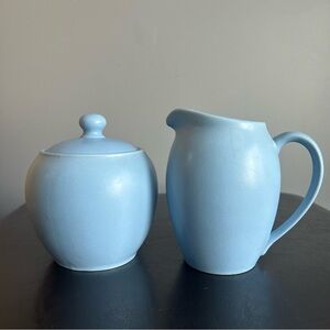 Noritake Colorwave Sky Blue Stoneware Cream & Sugar Bowl
